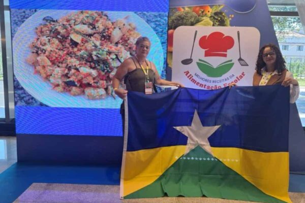 Rondônia conquista destaque nacional no Prêmio PNAE 2026 com representantes da alimentação escolar