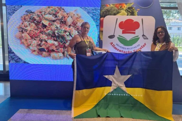 Rondônia conquista destaque nacional no Prêmio PNAE 2026 com representantes da alimentação escolar