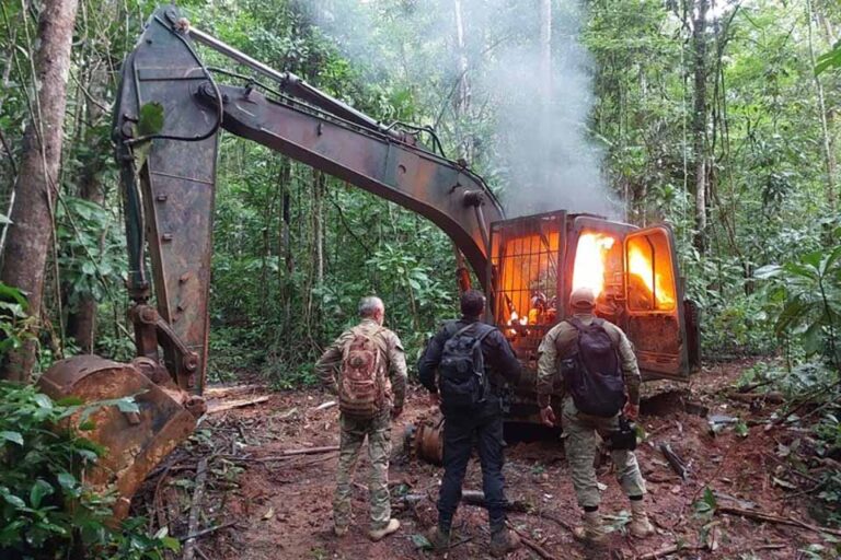 Polícia Federal e IBAMA desarticulam garimpo ilegal na Reserva Roosevelt em Rondônia