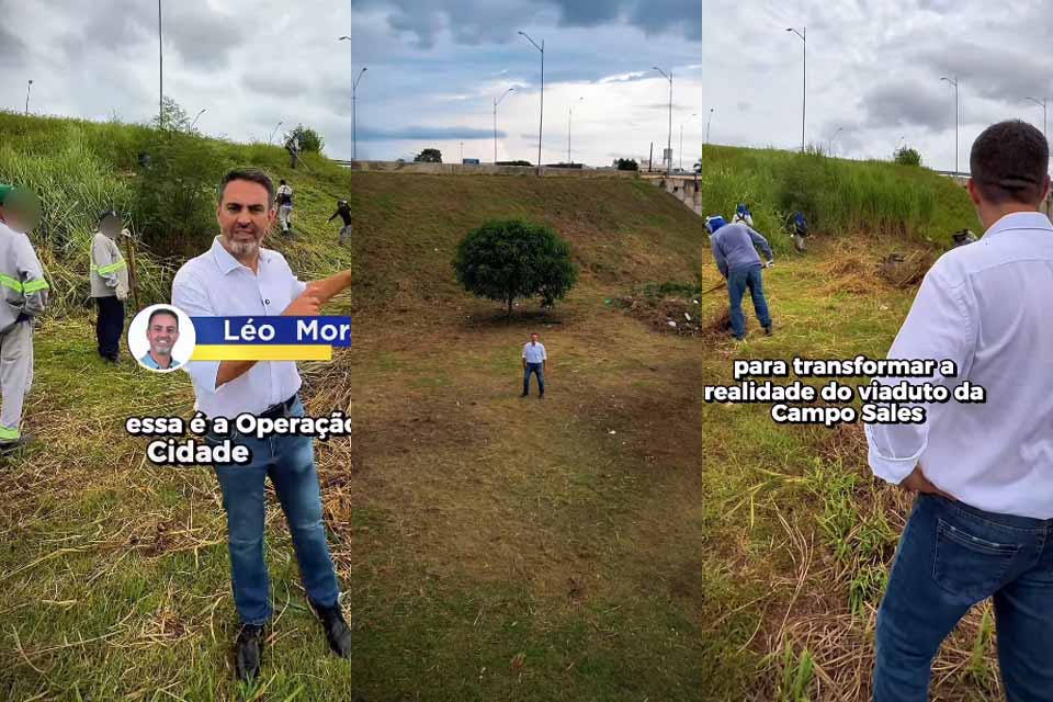 Léo Moraes anuncia limpeza de viadutos com participação de reeducandos do sistema prisional