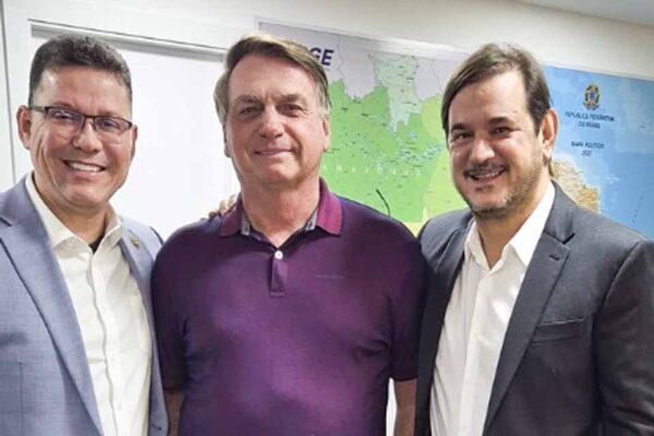 Marcos Rocha se reúne com Bolsonaro e presidente nacional do União Brasil em Brasília