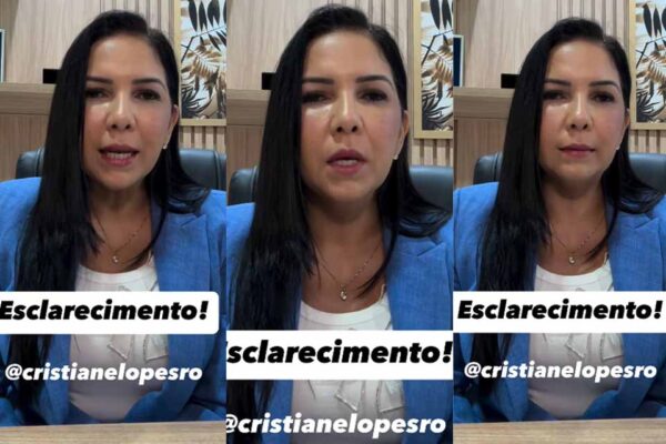 Vídeo: Cristiane Lopes expõe ex-marido ao revelar motivo do divórcio