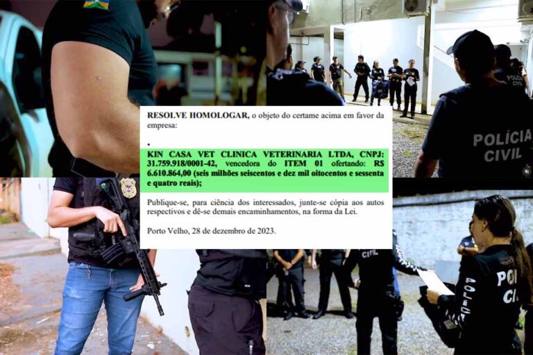 Polícia Civil deflagra operação para investigar contrato de R$ 6,6 milhões firmado na gestão passada da Prefeitura de Porto Velho