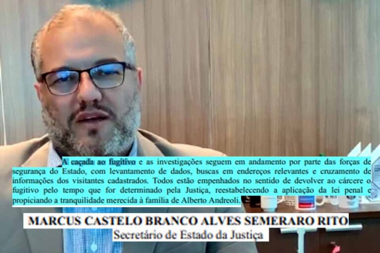 Ao prestar esclarecimentos à entidade jornalística, secretário de Justiça de Rondônia fala em caçada a assassino fugitivo