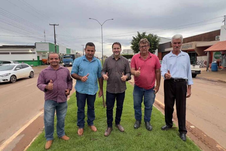 Iluminação modernizada transforma a avenida principal de Vale do Anari