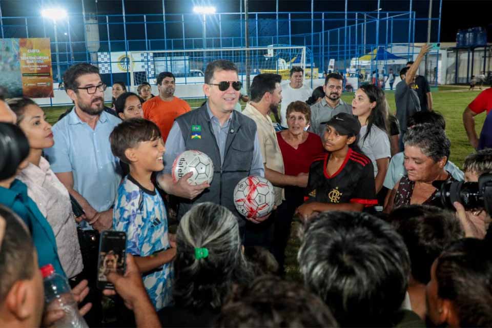 Quase R$ 4 milhões: governador Marcos Rocha entrega revitalização do Parque Esportivo Abobrão