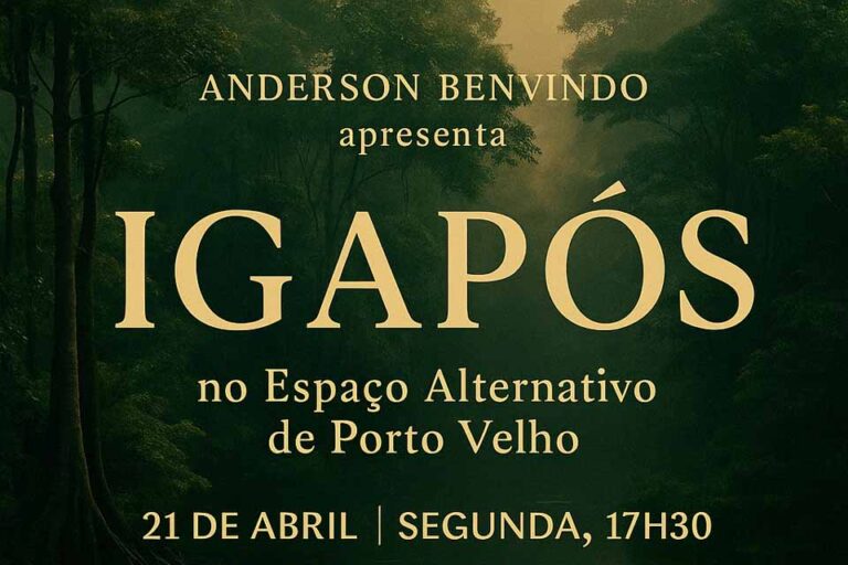Concerto “Igapós”, de Anderson Benvindo, será apresentado nesta segunda (21) no Espaço Alternativo de Porto Velho