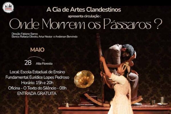 Espetáculo percorre o interior de Rondônia com apresentações gratuitas e oficinas formativas