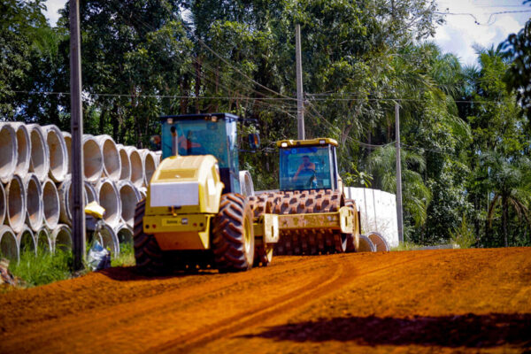 Mais de dois quilômetros de vias passam por reestruturação em Santa Luzia d’Oeste