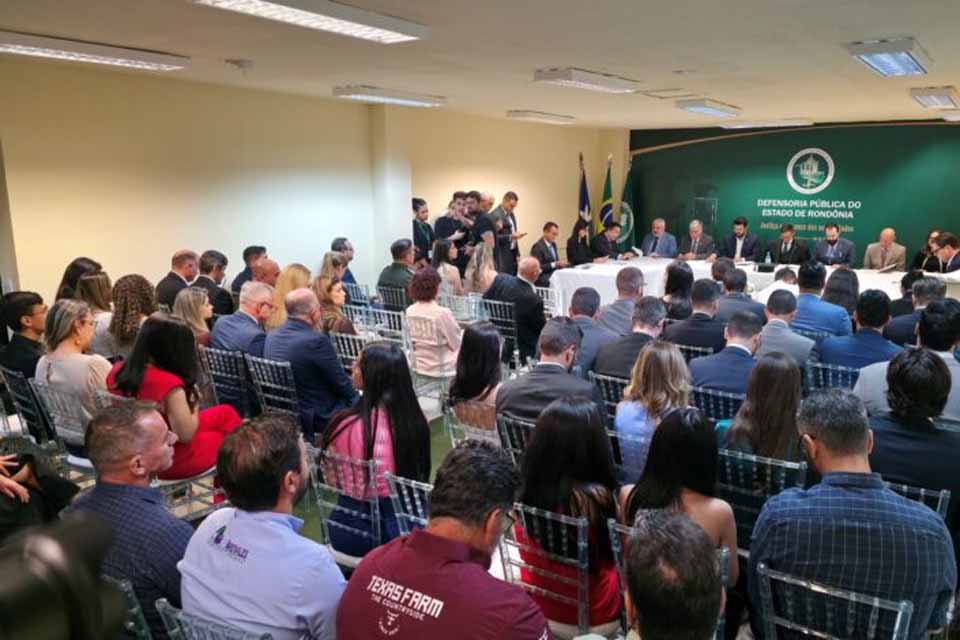 TCE e MPC participam da posse da nova diretoria da Defensoria Pública de Rondônia