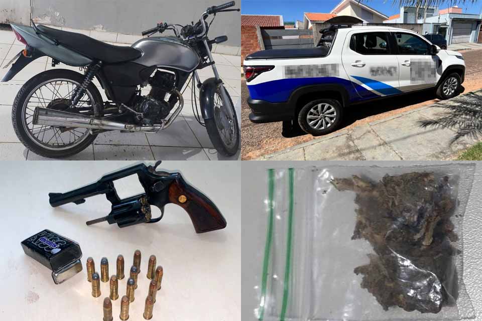Polícia Militar registra quatro ocorrências em Rondônia com prisões por roubo, tráfico, porte ilegal e cumprimento de mandado
