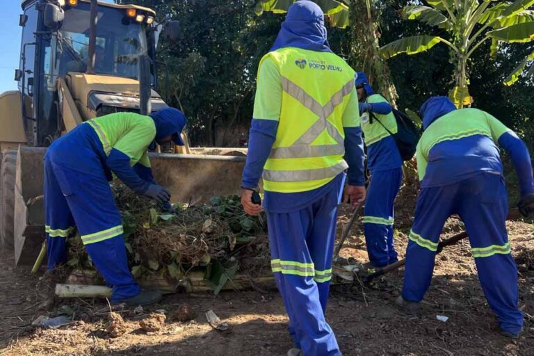 Mutirão de limpeza da Prefeitura retira 70 toneladas de resíduos em Porto Velho