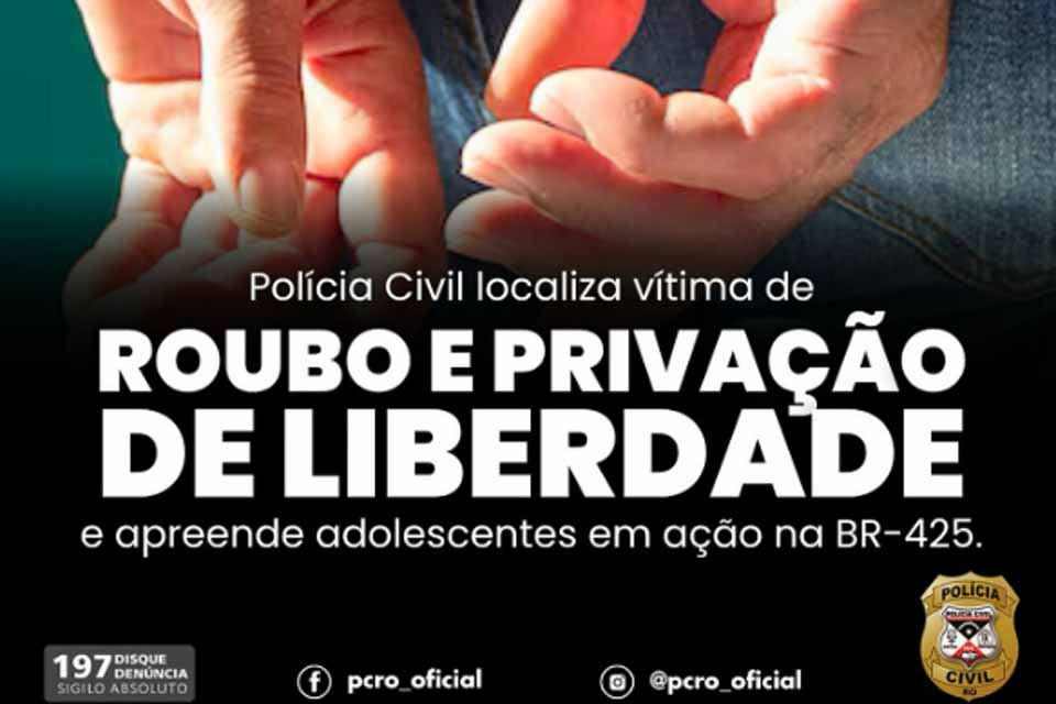 Polícia Civil resgata motorista vítima de roubo e restrição de liberdade na BR-425