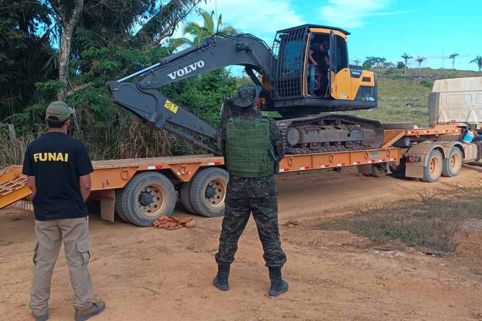 Desmatamento ilegal é identificado em terra indígena de Rondônia durante operação conjunta