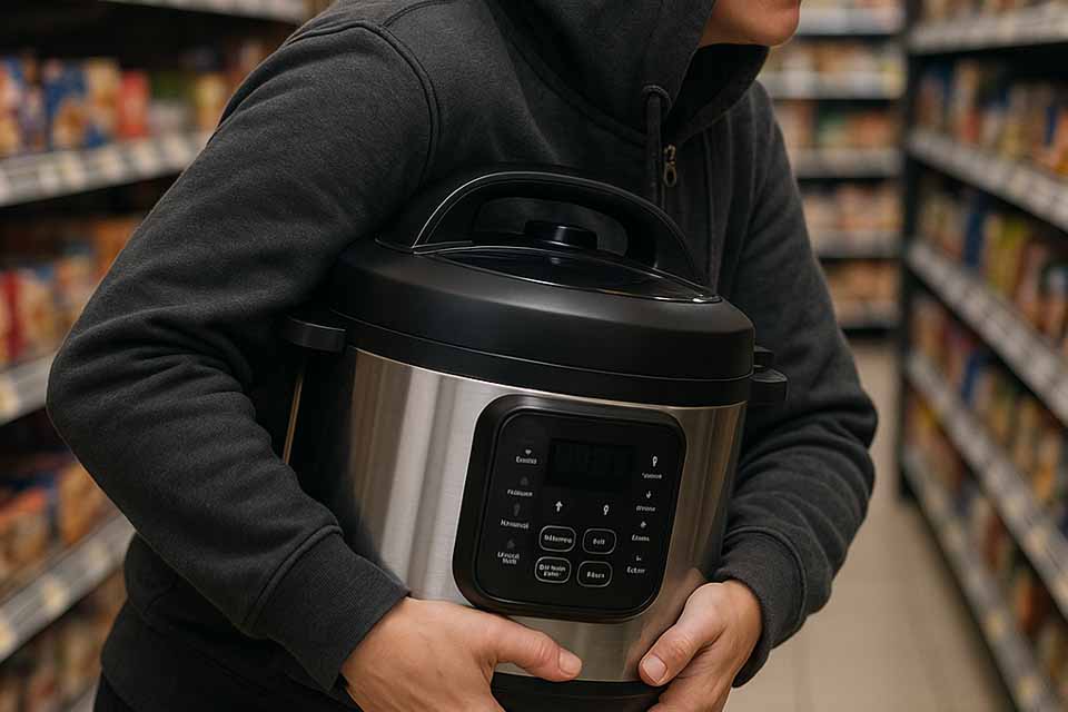 Mulher é detida ao sair de loja com airfryer sem pagamento no Porto Velho Shopping