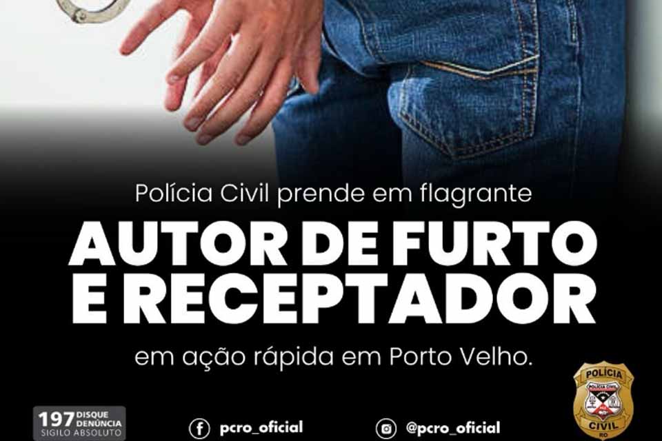 Suspeitos de furto e receptação são presos em flagrante em Porto Velho