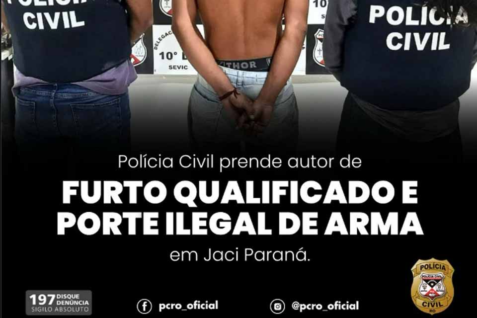 Homem é preso por furto e porte ilegal de arma em Jaci Paraná
