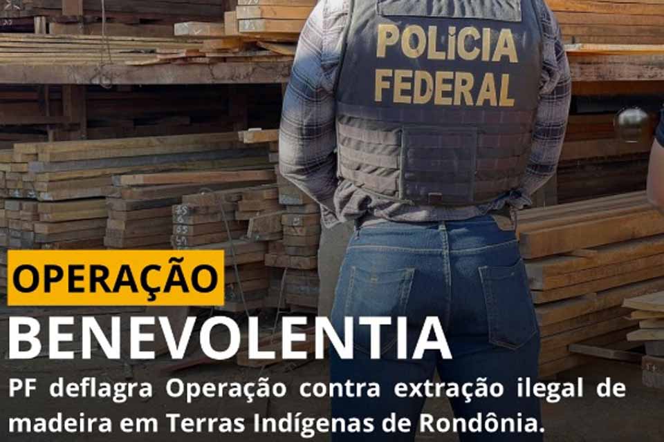 PF realiza operação contra extração ilegal de madeira em terras indígenas de Rondônia