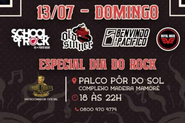 Atrações musicais marcam programação do evento especial pelo Dia do Rock