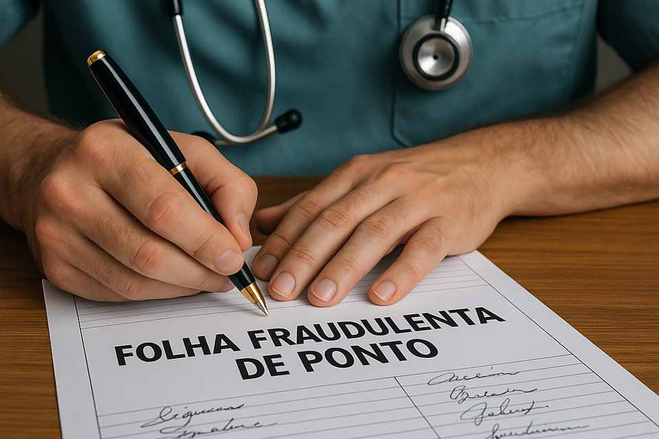 Médico que fraudava folhas para acumular cargos públicos é condenado por improbidade