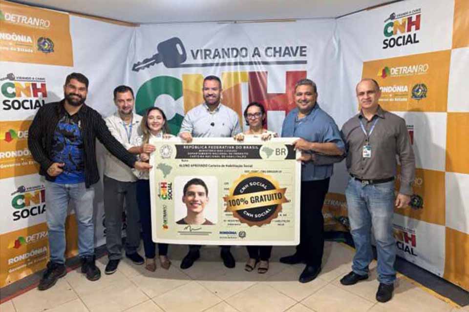 Lista de selecionados para CNH Social será publicada dia 11 no site do Detran-RO