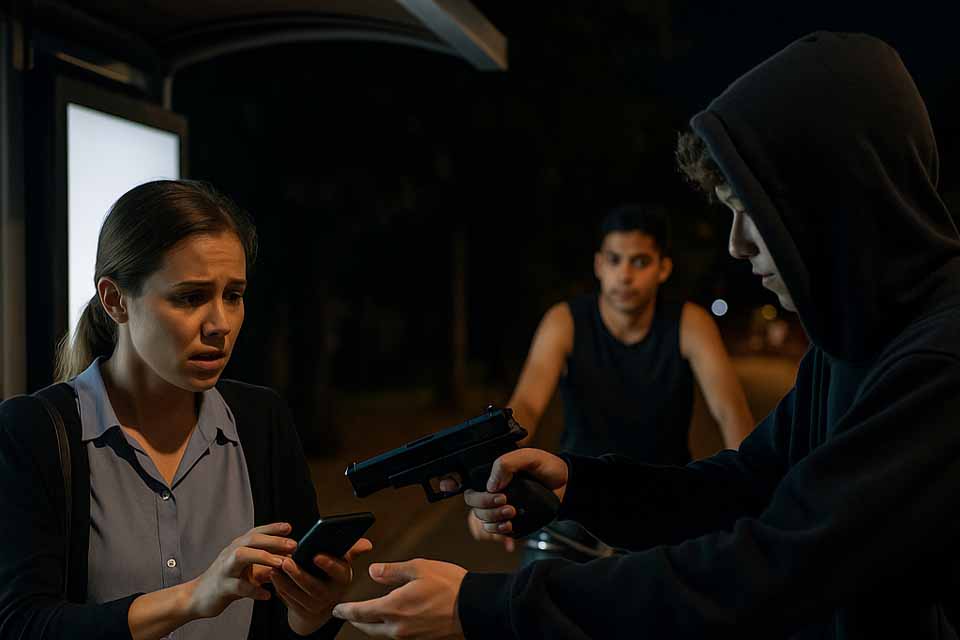 Tentativa de roubo interrompida por ação policial resulta em condenação a um ano e nove meses de prisão em Porto Velho