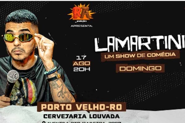 Show de Comédia com Lamartini será realizado em Porto Velho
