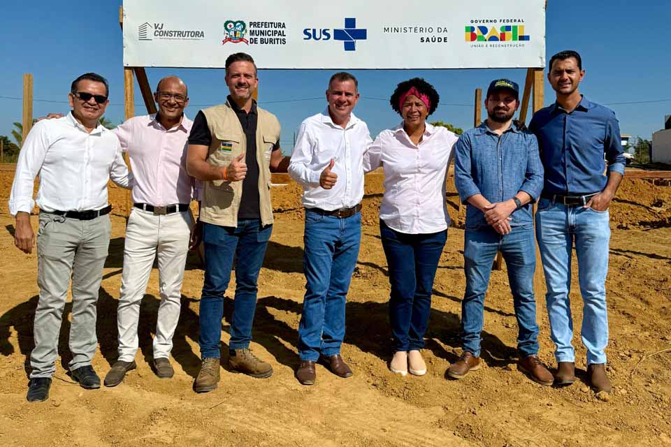 Obras da nova UBS em Buritis são iniciadas com recursos destinados por Sílvia Cristina