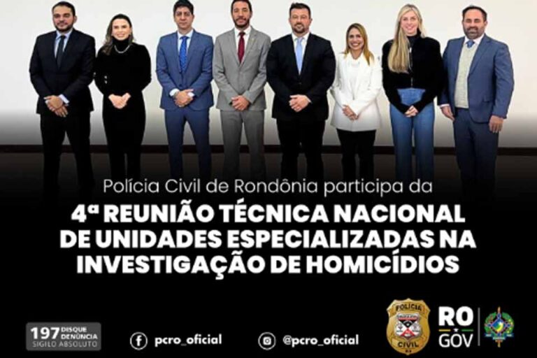 Polícia Civil de Rondônia integra encontro nacional sobre investigação de homicídios