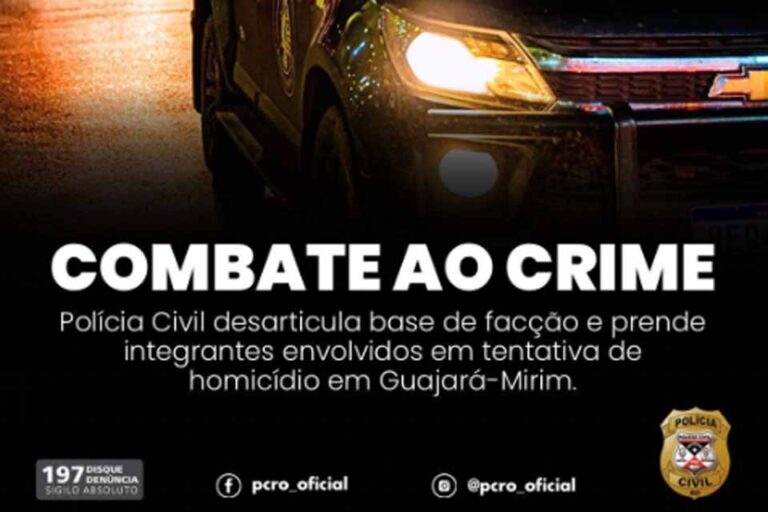 Polícia Civil prende sete pessoas e apreende adolescente após duas tentativas de homicídio em Guajará-Mirim