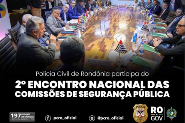 Polícia Civil de Rondônia integra encontro nacional sobre segurança pública