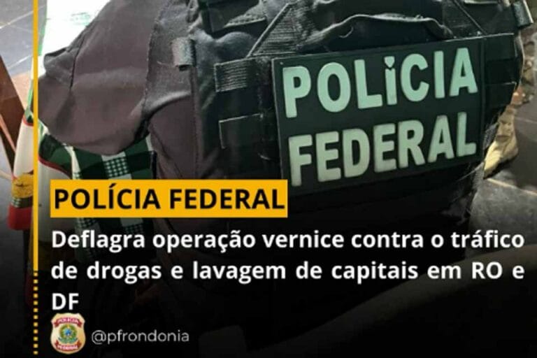 PF deflagra Operação Vernice contra tráfico de drogas e lavagem de capitais