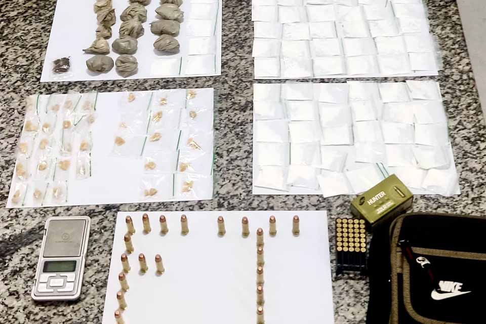 Polícia Militar fecha ponto de tráfico de drogas em Pimenta Bueno