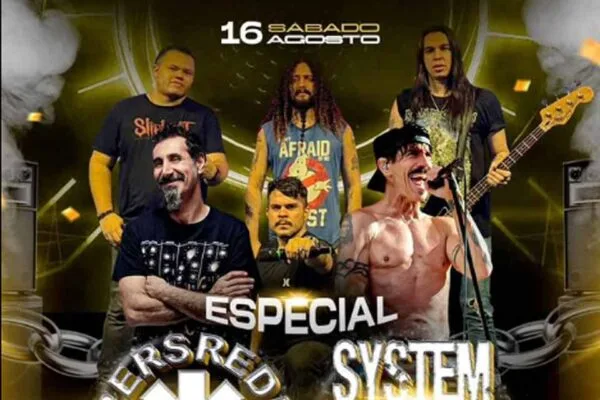Show especial em Porto Velho reunirá sucessos de System of a Down e Red Hot Chili Peppers