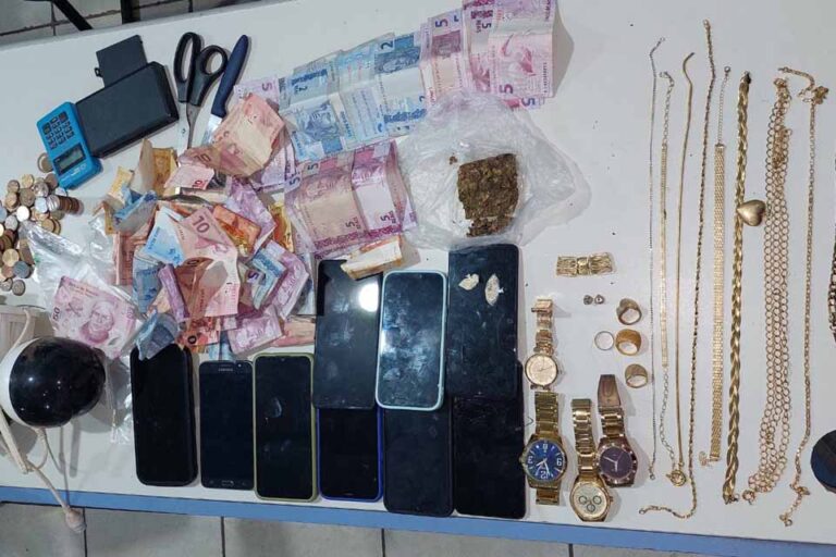 5º BPM realiza prisão e apreensão de drogas em residência no bairro Lagoinha