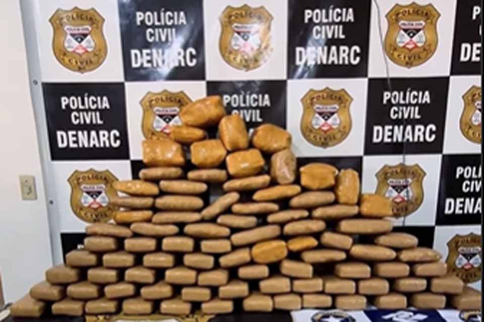 Polícia Civil e Receita Federal apreendem 87,7 kg de drogas em operação conjunta