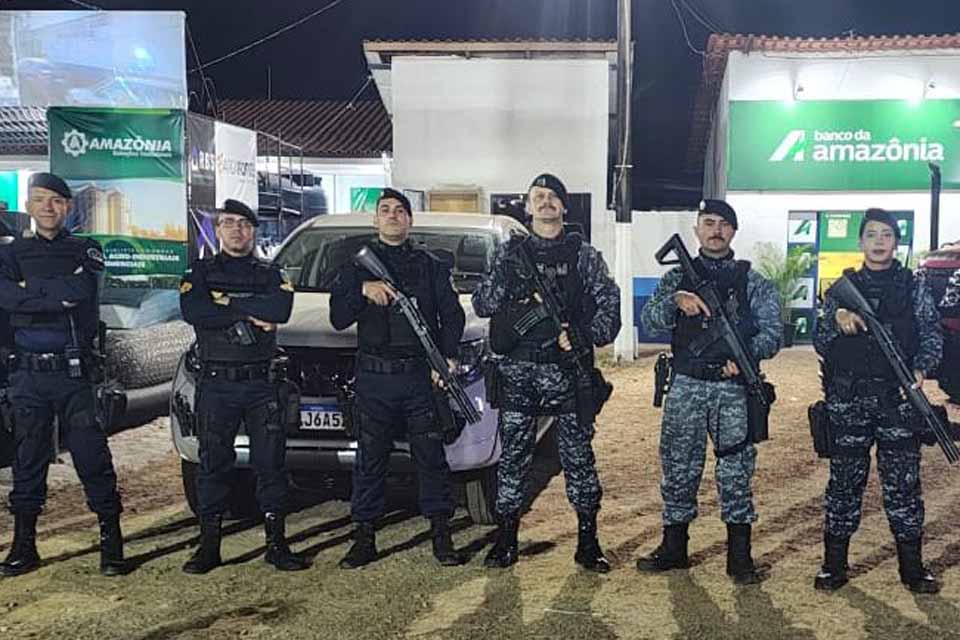 Polícia Militar mobiliza efetivo para garantir segurança durante festa agropecuária em Rolim de Moura