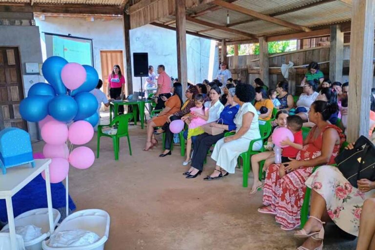 Governo de Rondônia leva programa Mamãe Cheguei e alimentos a gestantes do Vale do Guaporé