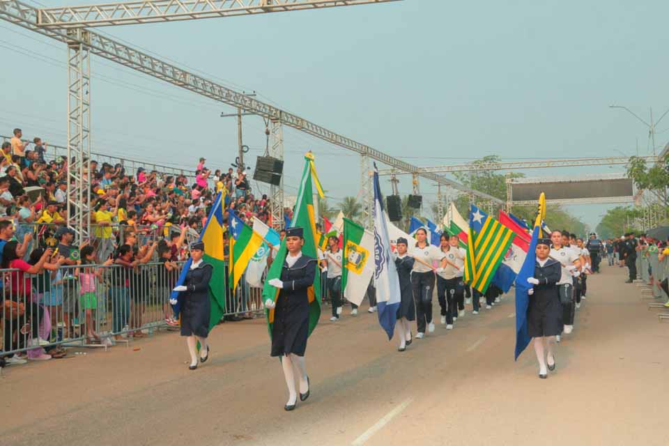 Escolas estaduais confirmam presença no Desfile Cívico de 7 de Setembro em Porto Velho