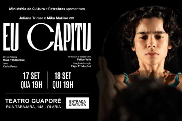Espetáculo ‘Eu Capitu’ será apresentado em Porto Velho com entrada gratuita