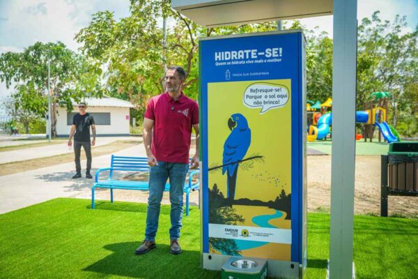 Porto Velho instala estações de hidratação em pontos estratégicos