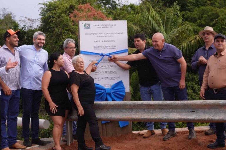 Ezequiel Neiva participa da inauguração de ponte mista sobre o rio Corumbiara