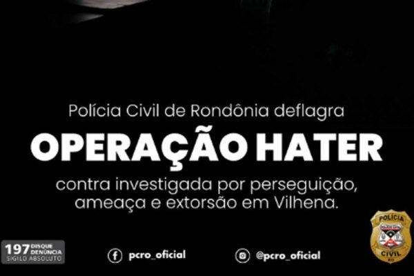 Polícia Civil cumpre mandado em operação contra crimes de perseguição, ameaça e extorsão