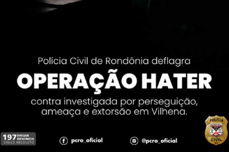 Polícia Civil cumpre mandado em operação contra crimes de perseguição, ameaça e extorsão