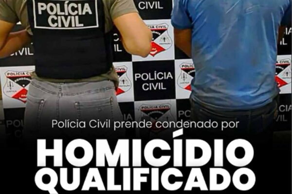 Polícia Civil cumpre mandado e prende condenado por homicídio em Seringueiras