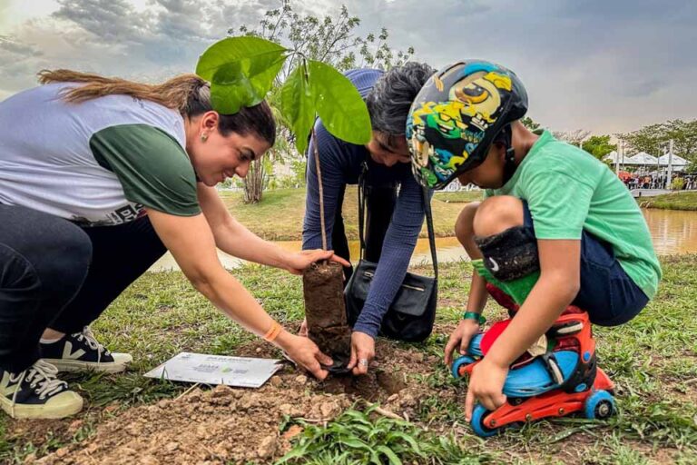 Comunidade participa de celebração ao Dia da Árvore no Parque da Cidade