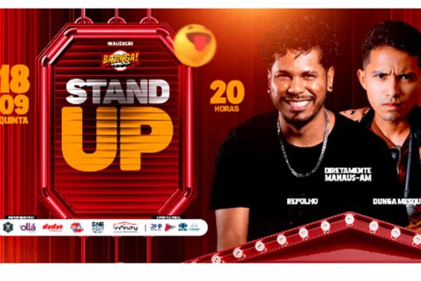 Repólho e Dunga se apresentam no Bazinga Comedy Show em Porto Velho