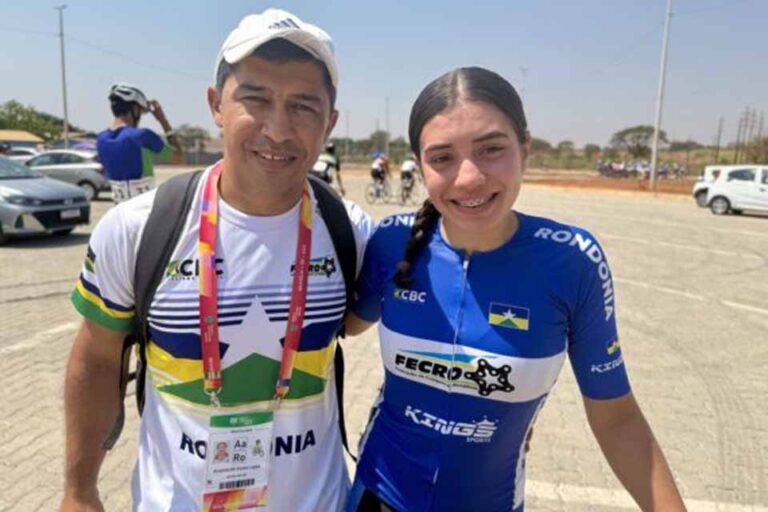 Estudante de Guajará-Mirim conquista 4º lugar no ciclismo nos Jogos da Juventude 2025