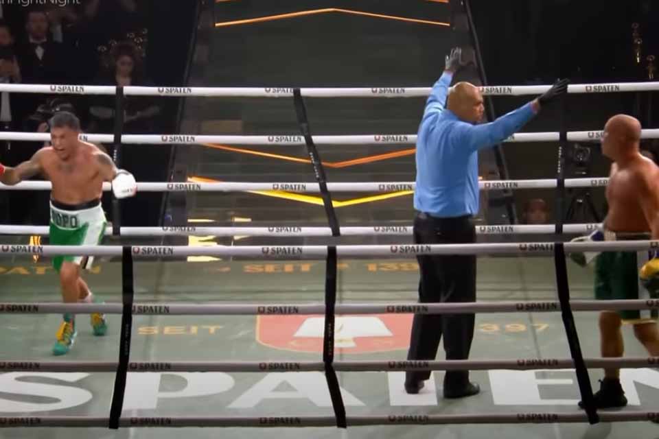 Popó vence Wanderlei por desclassificação e briga entre equipes marca fim do Spaten Fight Night