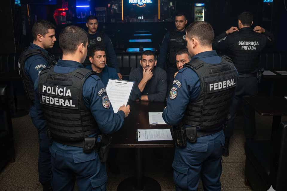 <div style="
                font-size: 18px;
                font-weight: bold;
                color: #0073aa;
                margin-bottom: 5px;
                text-transform: uppercase;
            ">FISCALIZAÇÃO</div>Polícia Federal encerra serviço de segurança privada sem autorização em casa noturna de Porto Velho